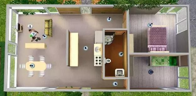 Grazie alla geometria e all'aritmetica possiamo calcolare con precisione gli spazi a disposizione in una casa ed arredarla di conseguenza