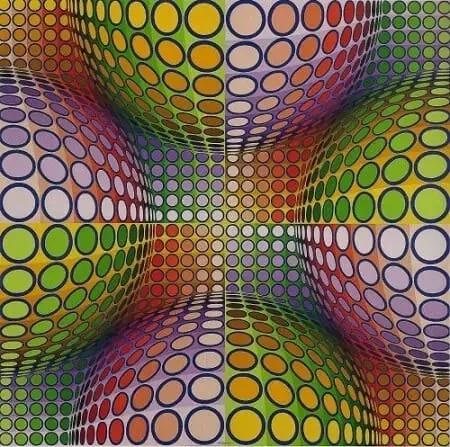 Casualmente, c'è della matematica in quest'opera di Victor Vasarely!