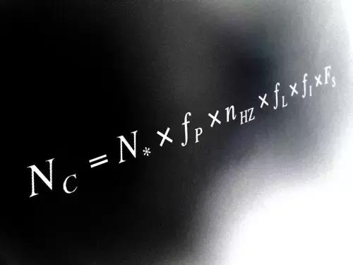 Ecco come si presenta la misteriosa equazione matematica di Drake!