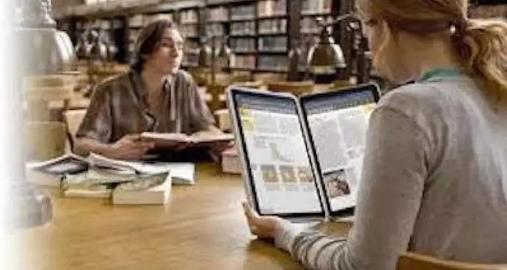 Leggere un ebook in biblioteca? Molto rilassante!