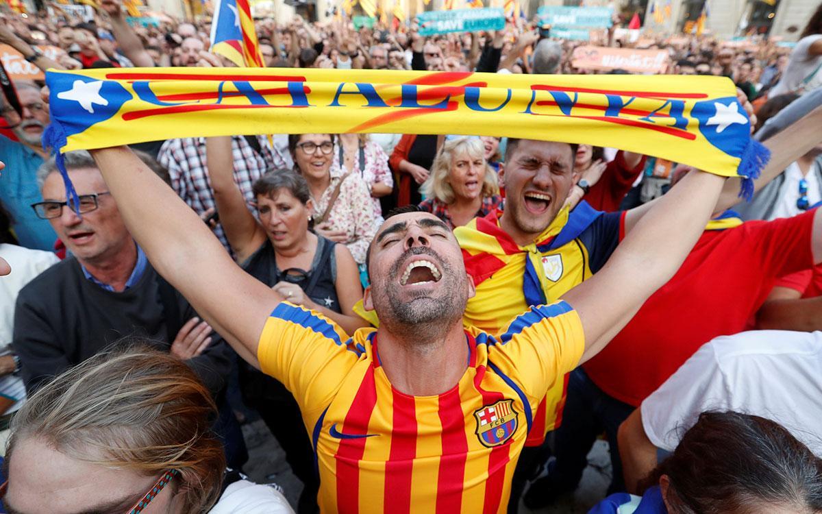 I catalani si dividono tra indipendentisti e unionisti!