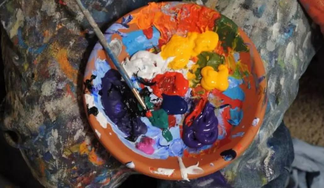 La tavolozza, uno degli strumenti indispensabili del pittore!