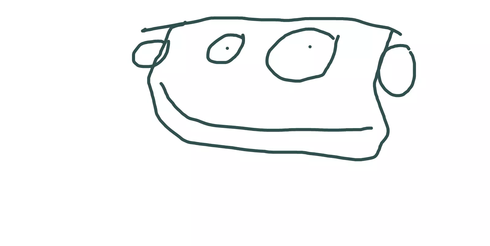 Non semplice per trasmettere le espressioni degli occhi dal disegno.