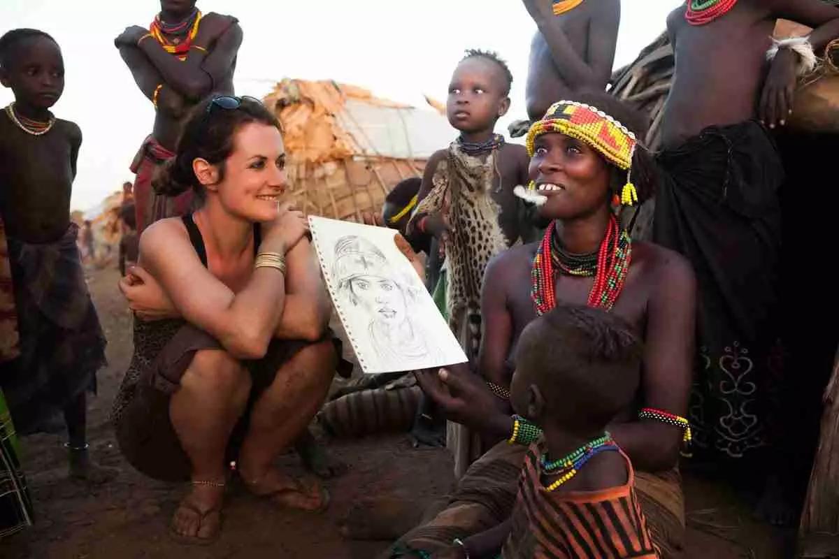 L’acquerello è la tecnica preferita dai viaggiatori, proprio per la semplicità di utilizzo.