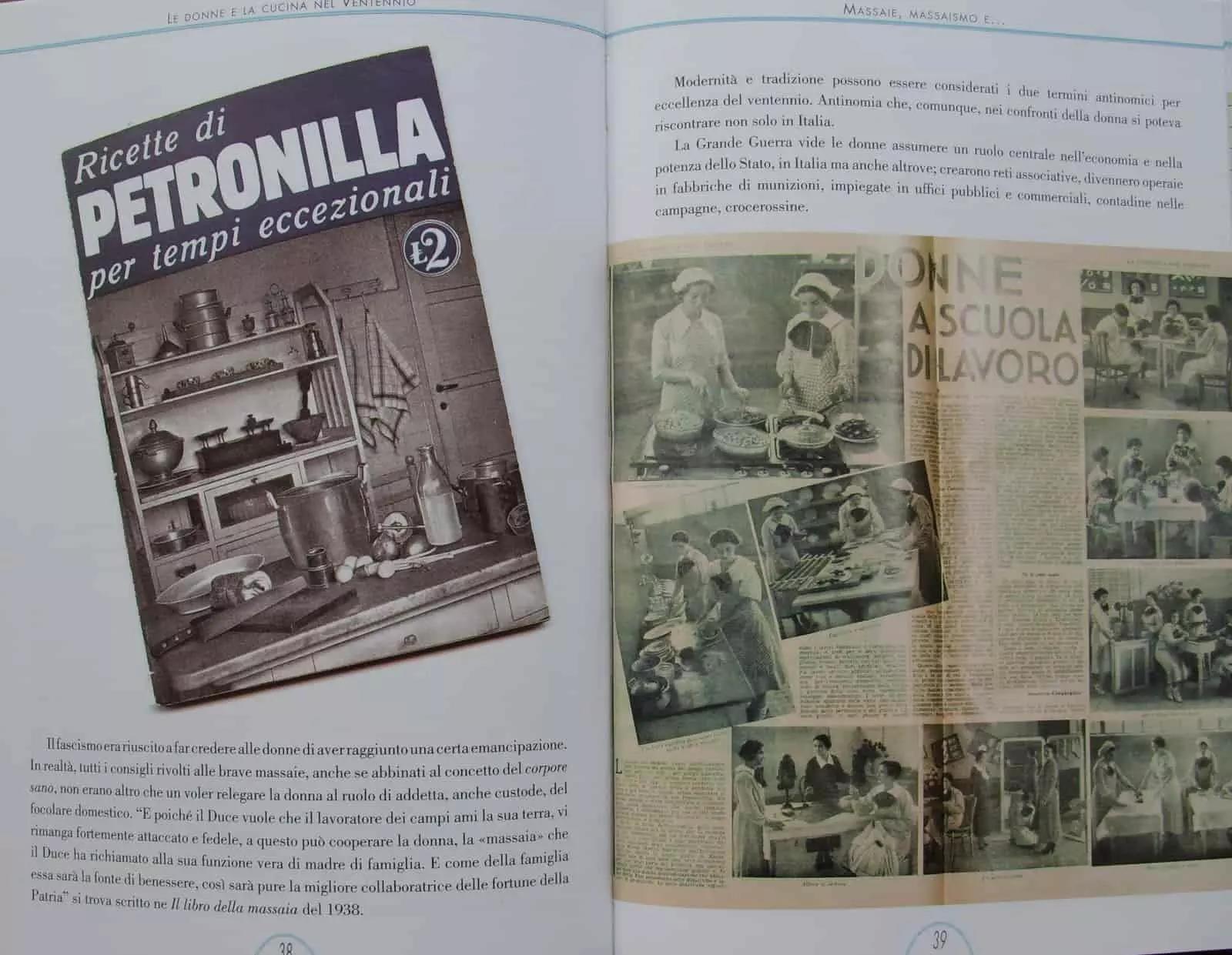 Le ricette di Petronilla sono un esempio di educazione culinaria rivolta alle donne. 