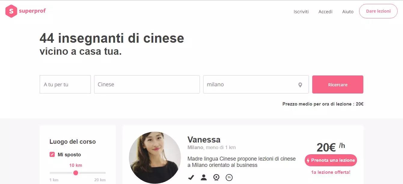 Trova un insegnante di cinese a Milano scegliendo i migliori profili su Superprof. 
