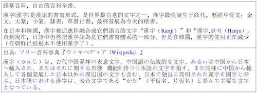 La lingua giapponese ha preso in prestito molti segni dalla lingua cinese.