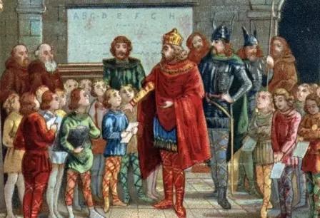 Un precettore con il suo allievo.