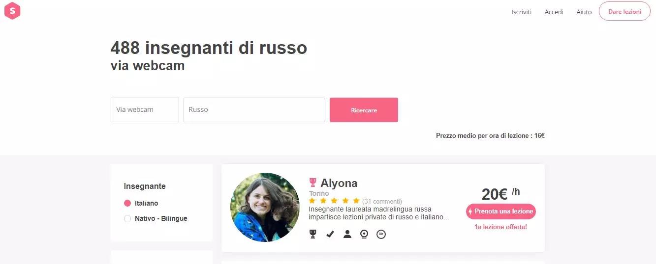 Trova un corso di russo con Superprof.