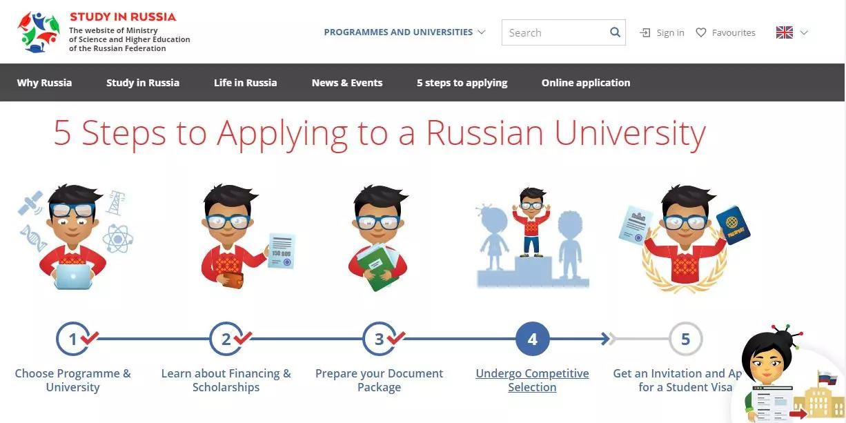 Sul sito del Ministero per l'istruzione russo trovi tutte le informazioni sulle università del paese.