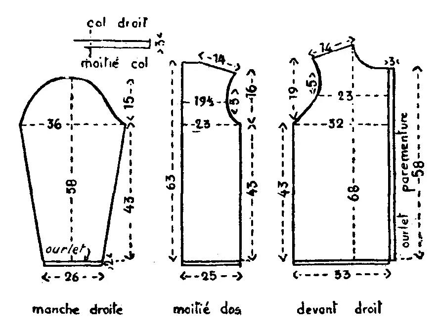 Il cartamodello contiene le indicazioni per realizzare un abito.