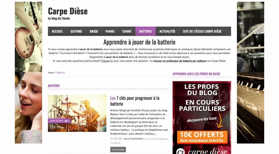 Sul blog http://www.musicaebatteria.it/, una scuola di batteria, puoi imparare tutto!