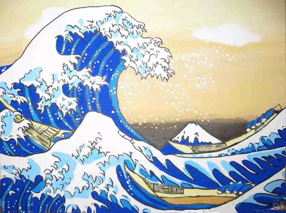 La Grande Onda è senza dubbio una delle stampe giapponesi più diffuse in occidente.