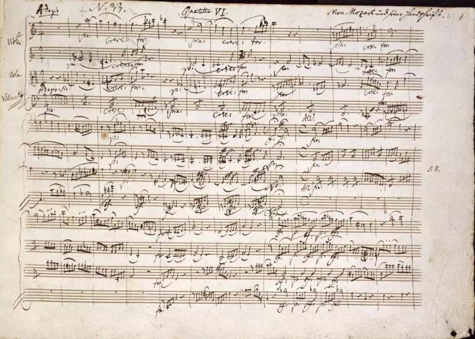 Leggere una partitura del grande Amadeus ha qualcosa di veramente magico!