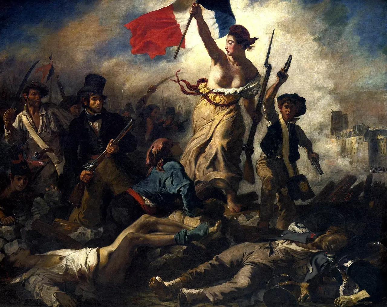Il dipinto La Libertà che guida il popolo è un olio su tela di Eugène Delacroix, uno dei più grandi pittori francesi!