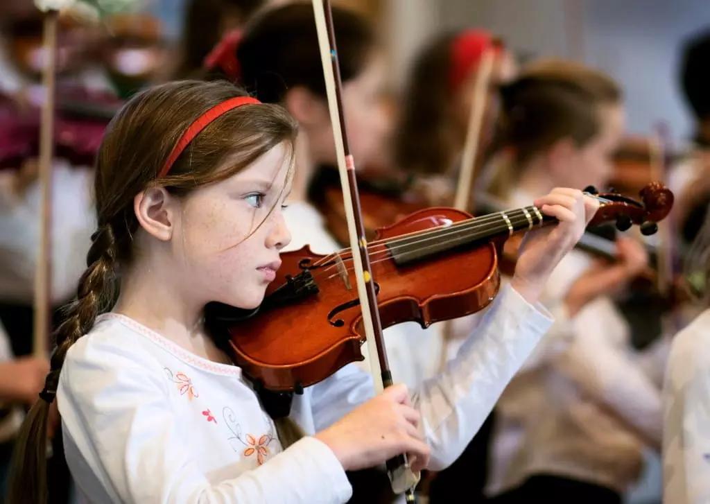 Scegli il violino in base alle dimensioni del tuo braccio.