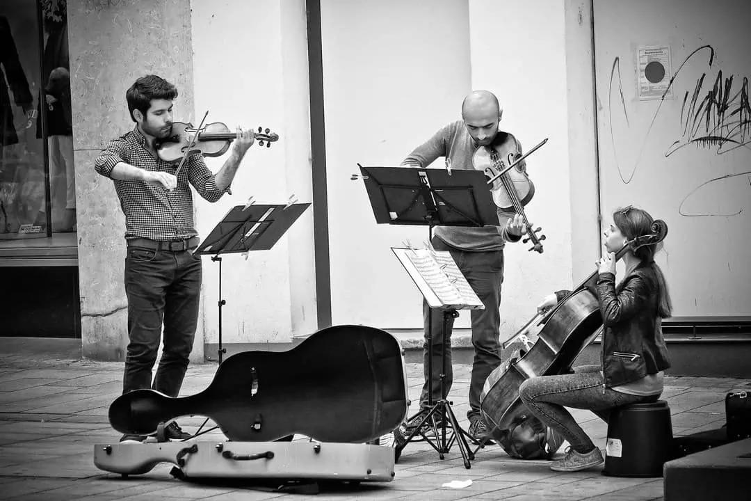 Ci sono molte scuole di violino a Milano o Napoli.