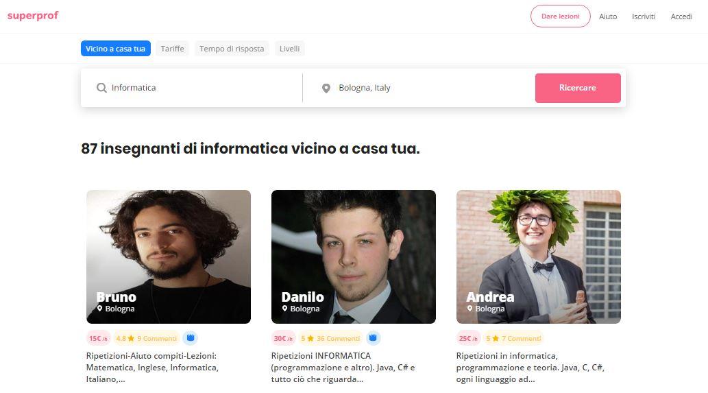 Per apprendere tutto ciò che ti serve sull'informatica per il tuo sviluppo personale e professionale contatta un insegnante di Superprof.