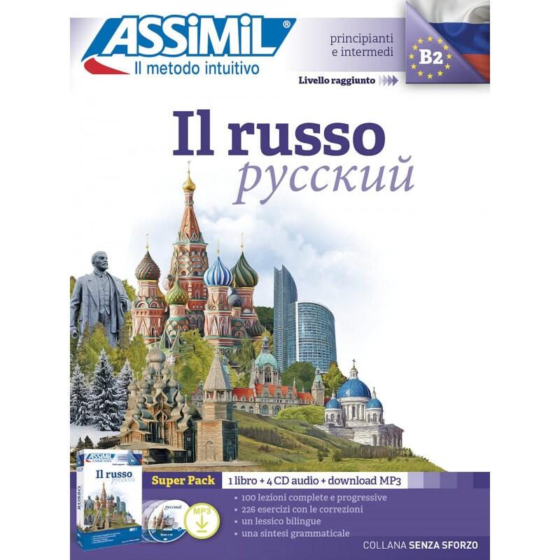La copertina del libro "Il Russo" di Assimil. 