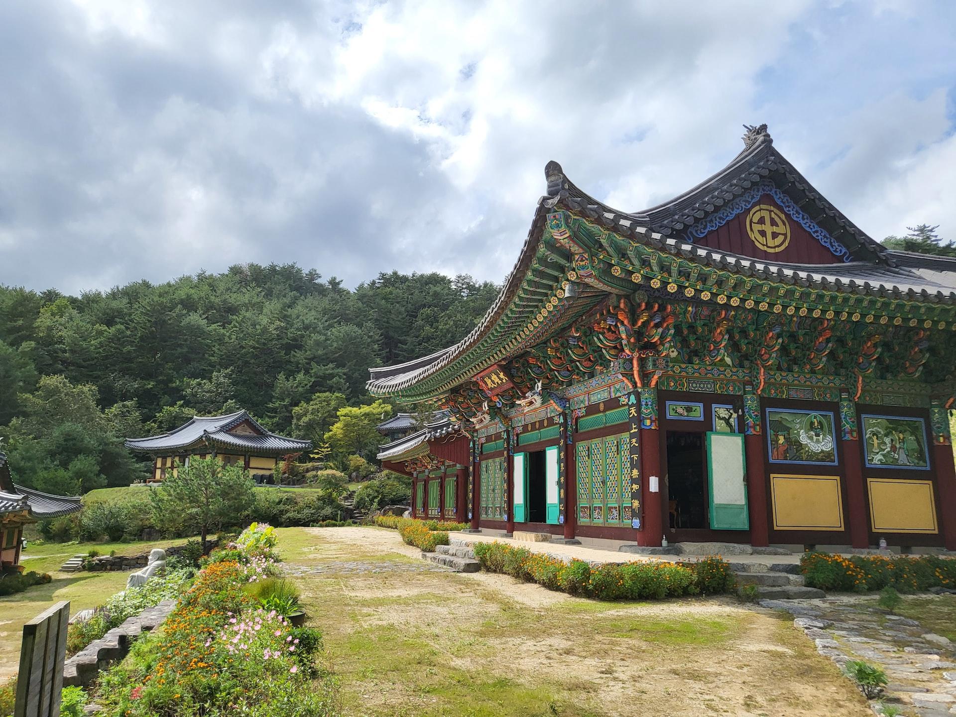 Tempio in città coreana
