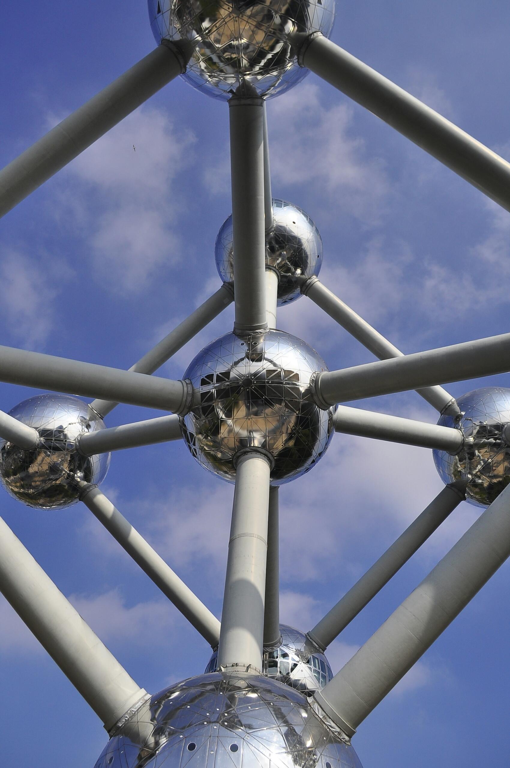 Il monumento Atomium a Bruxelles.