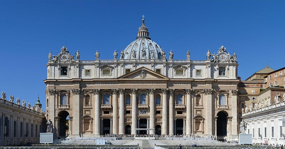 La Basilica di San Pietro è la chiesacattolica più grande del mondo.