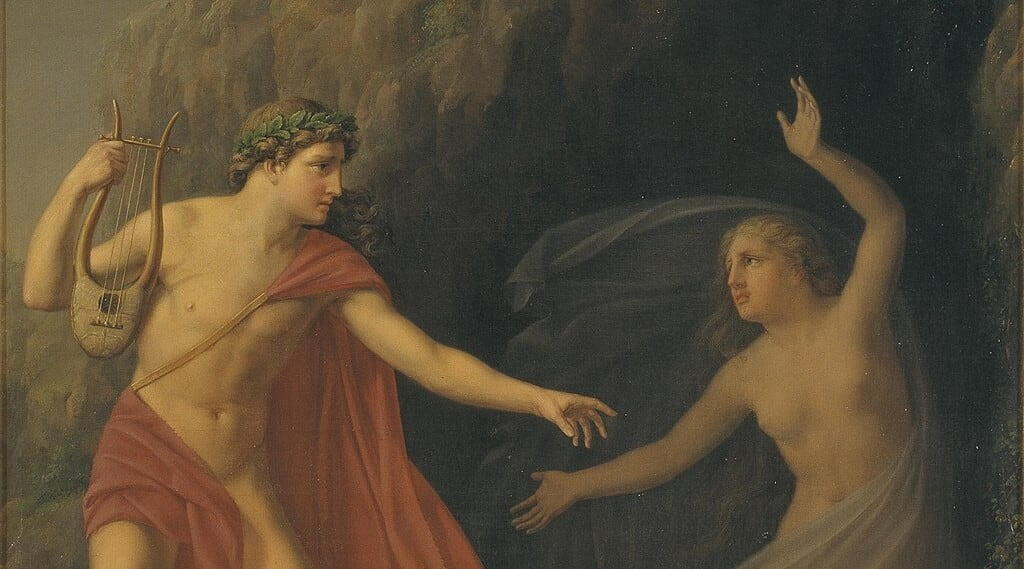 Il viaggio di Orfeo nell’Ade per riprendersi Euridice. 