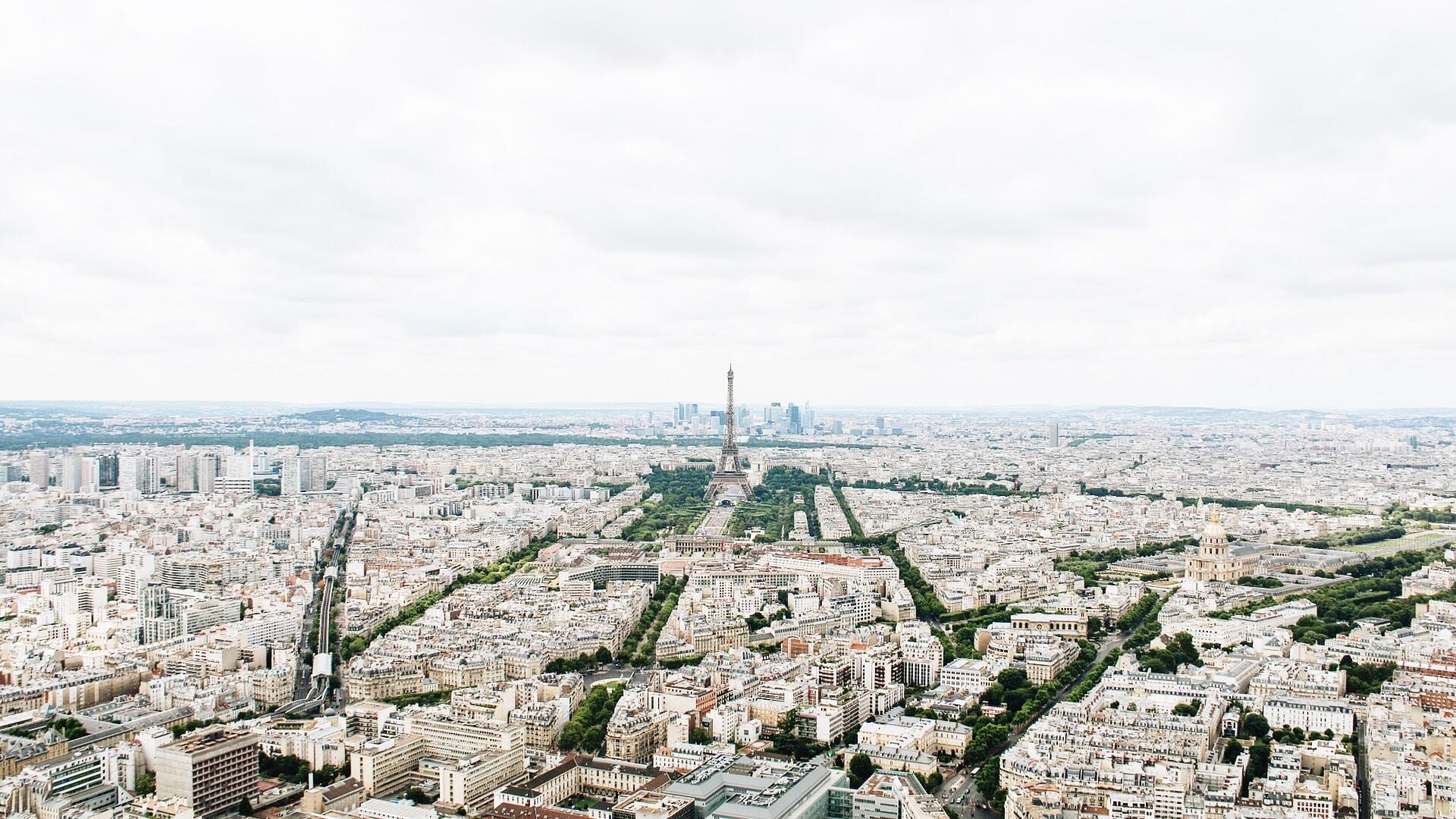 Panorama Parigi vista dall'alto