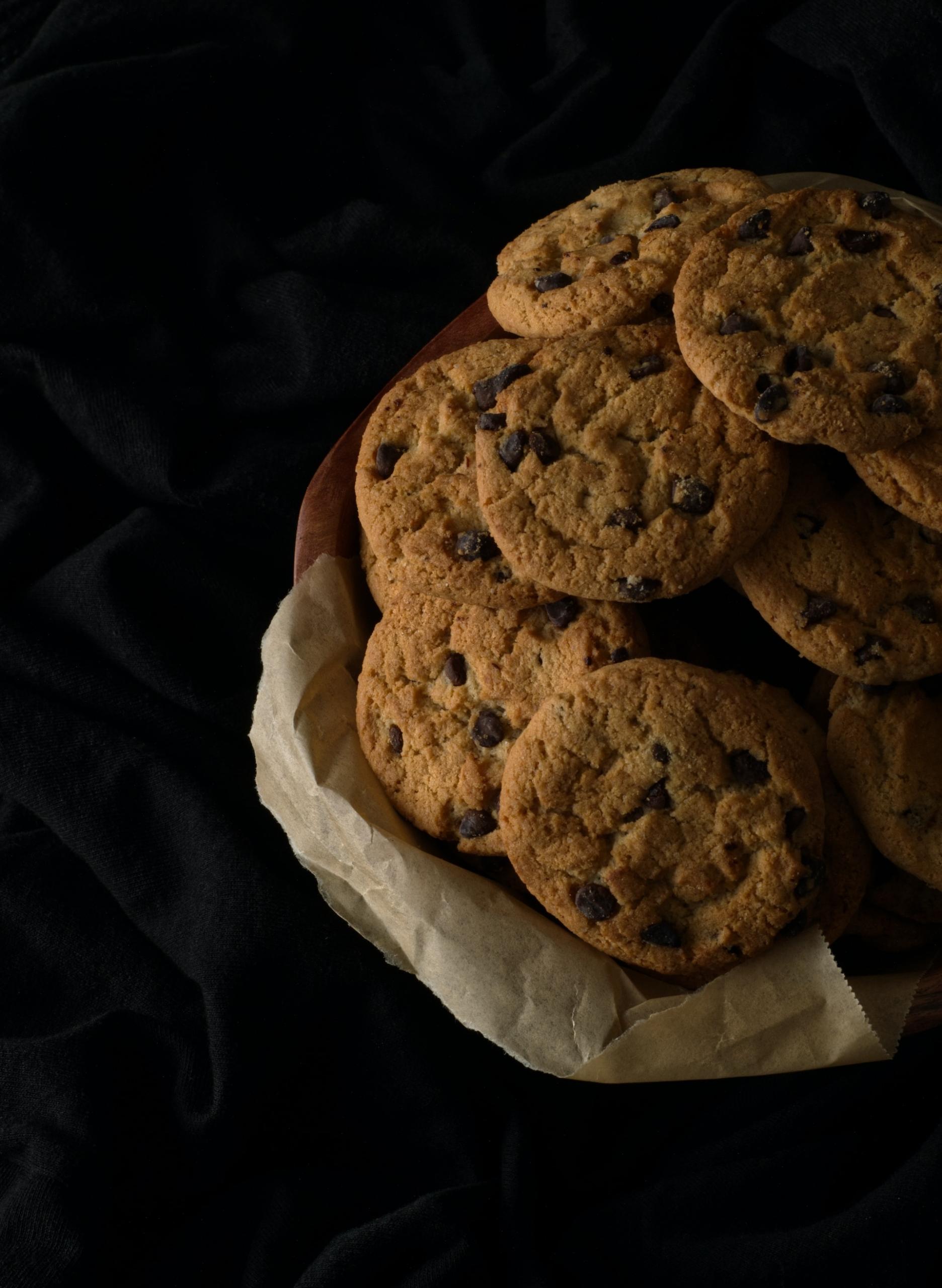 Cookies americani con gocce di cioccolato