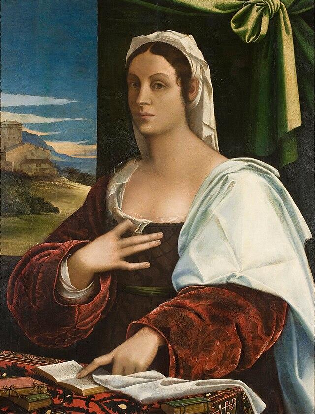 Vittoria Colonna ritratta da Sebastiano del Piombo. 