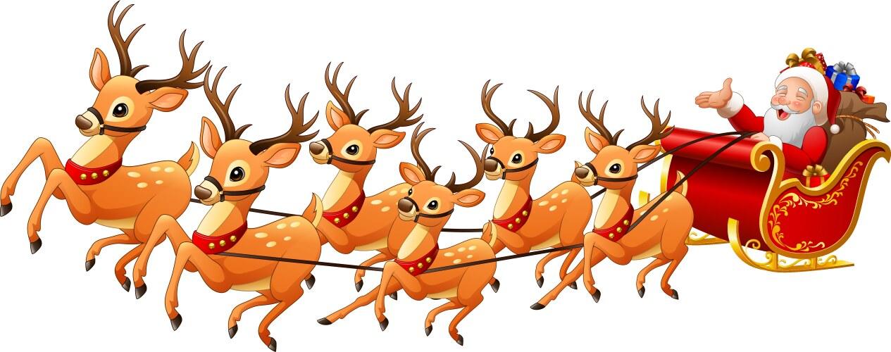 Come si disegna una slitta con le renne?