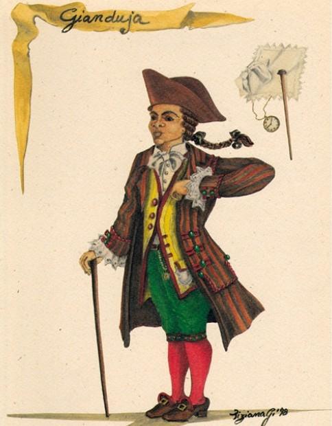 Le caratteristiche di Gianduja, maschera piemontese.