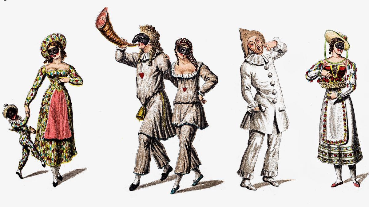 La storia delle maschere tradizionali del carnevale.