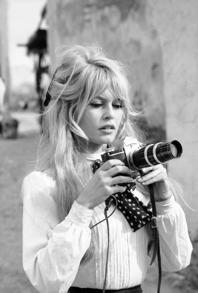 Bardot sul set di un film/