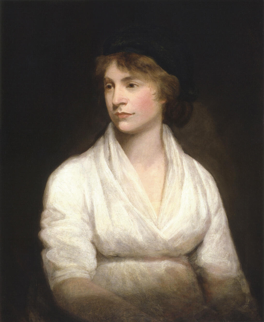 Ritratto di Mary Wollstonecraft, protagonista della storia del femminismo.