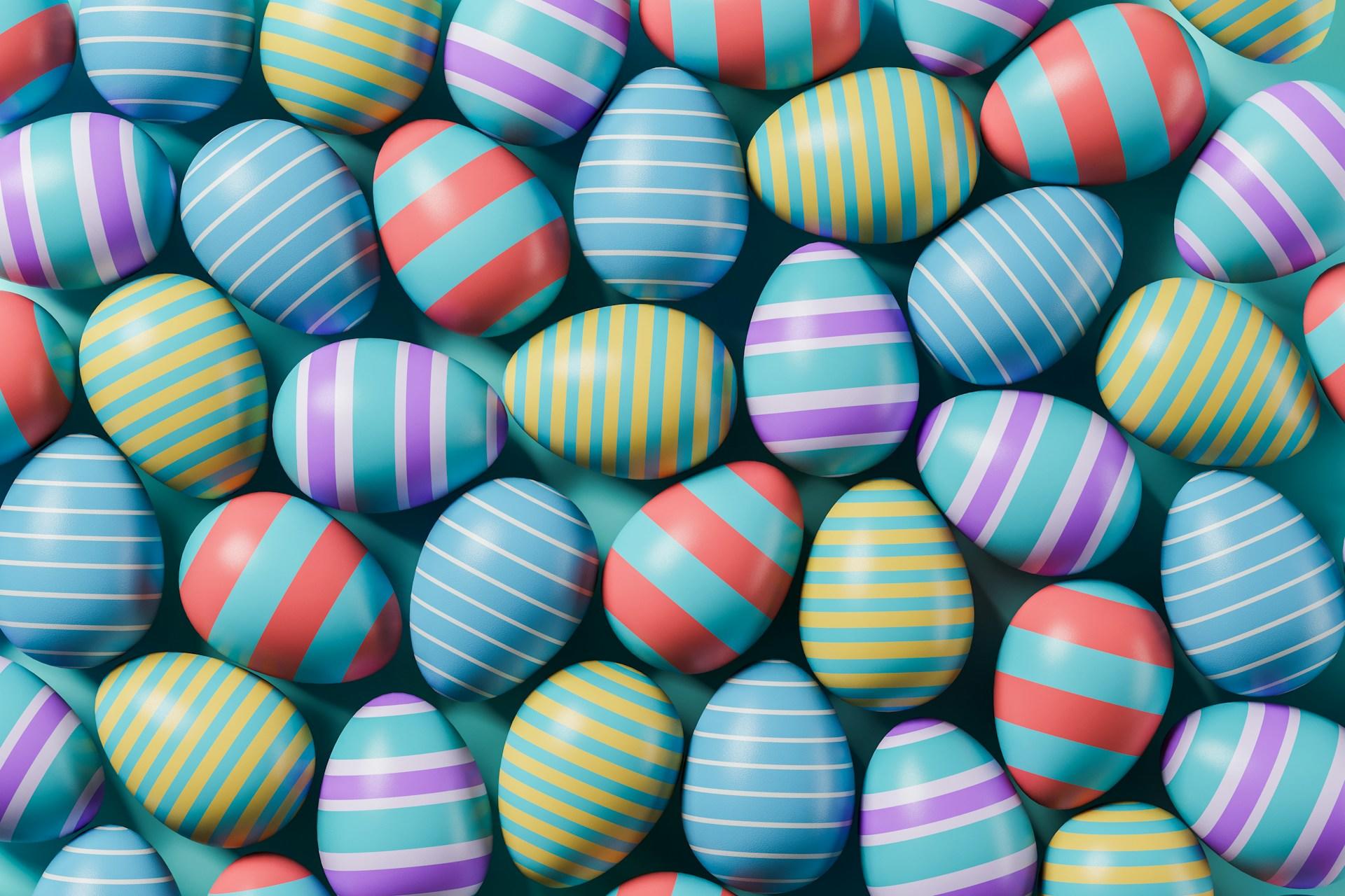Uova di Pasqua colorate