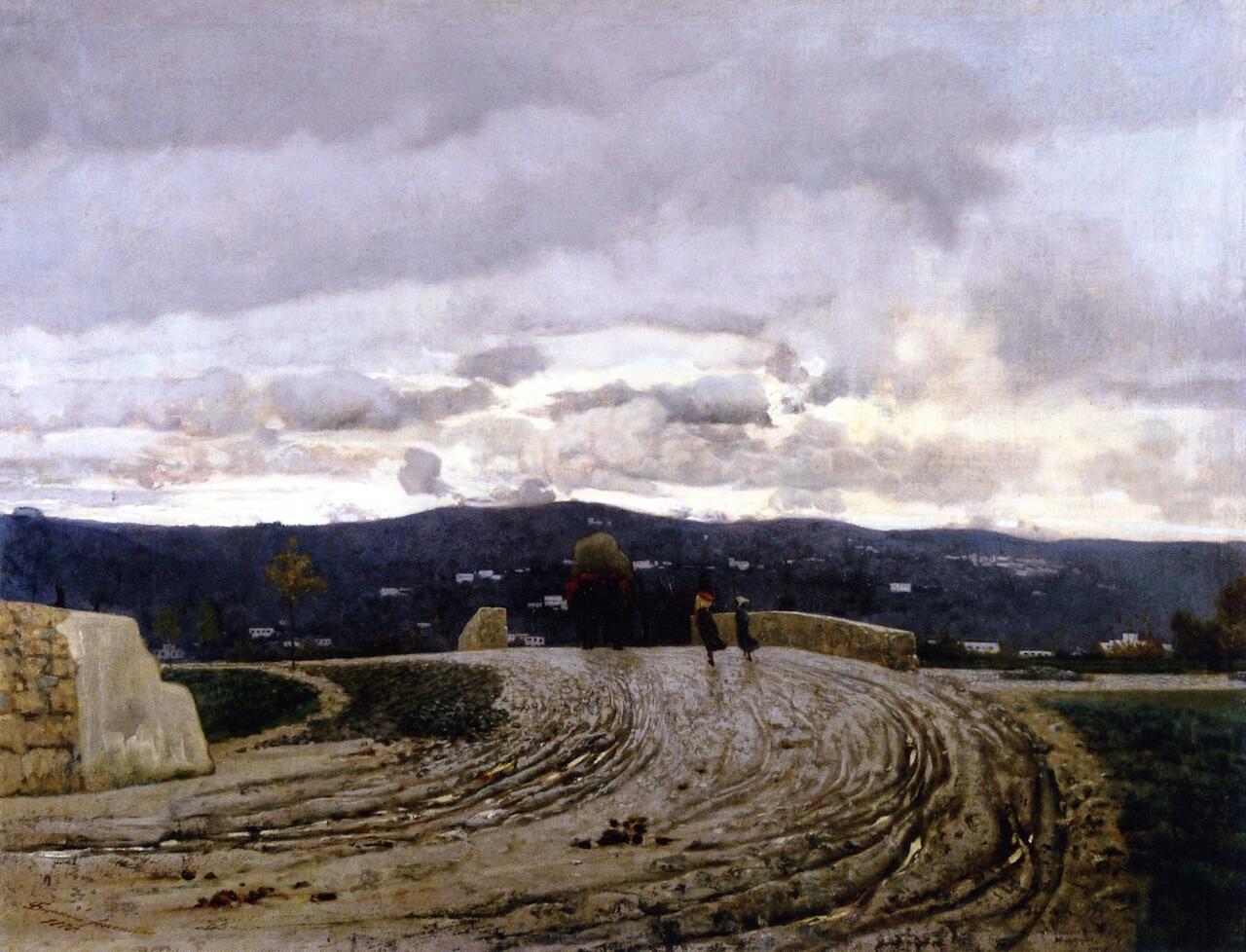 Il quadro "autunno" di Telemaco Signorini.