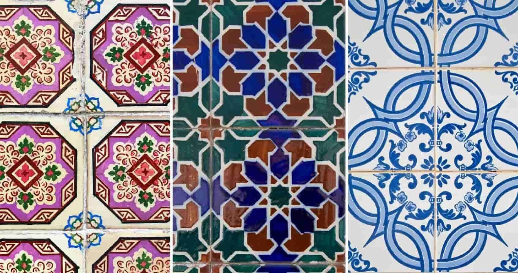 Gli azulejos sono le tipiche piastrelle decorative portoghesi.