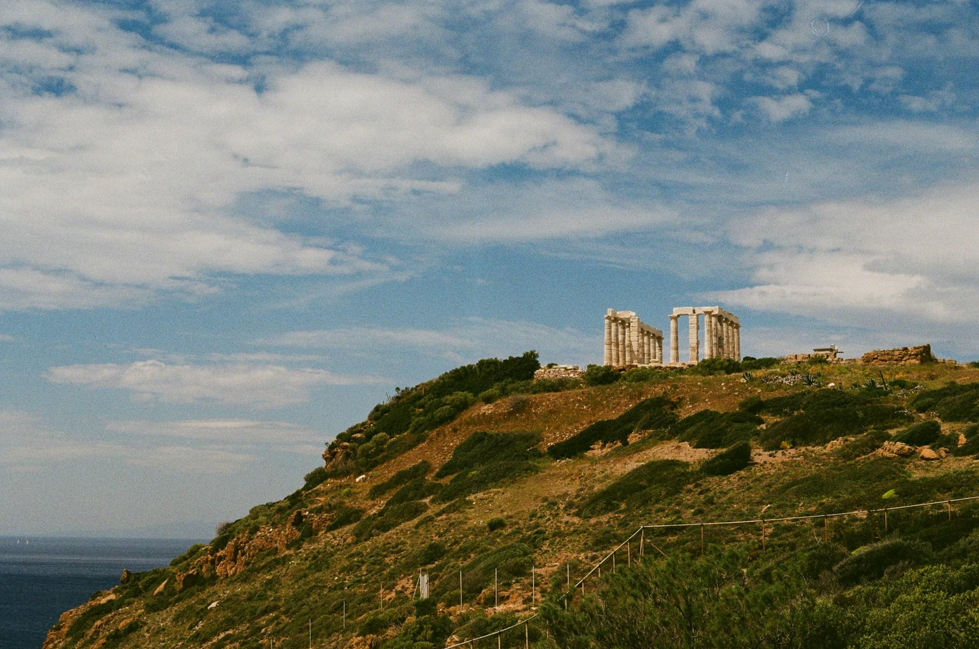 Tempio di Poseidone a Capo Sounion, in Grecia