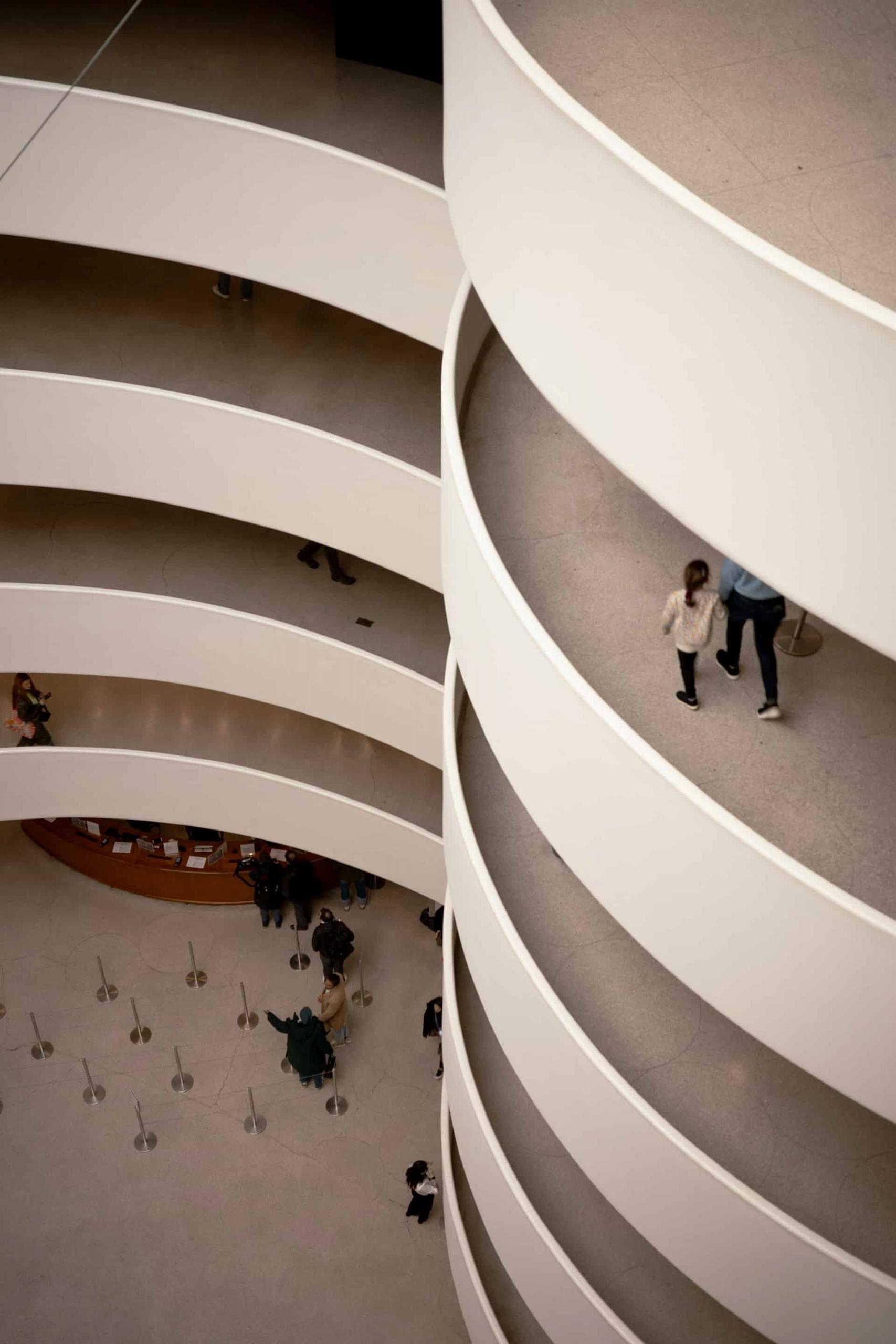 Vista del Guggenheim di New York