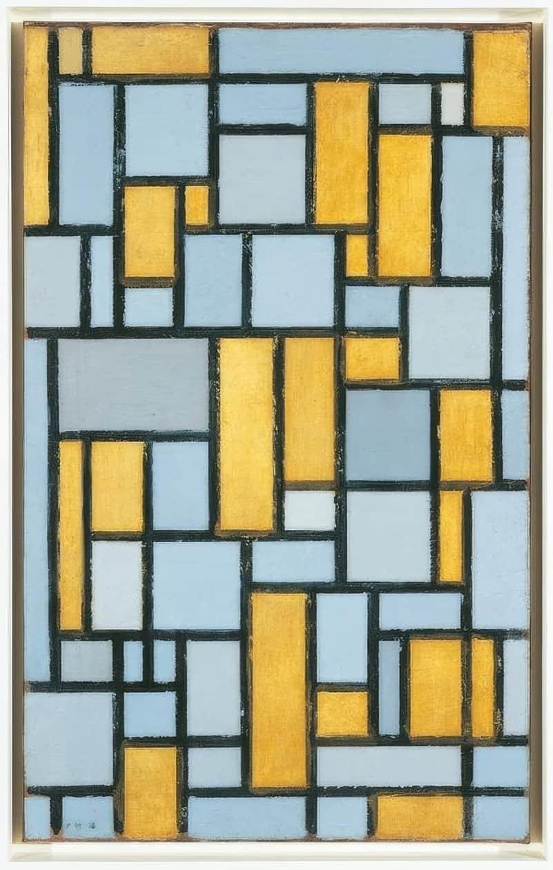 Mondrian e il rapporto aureo in pittura.