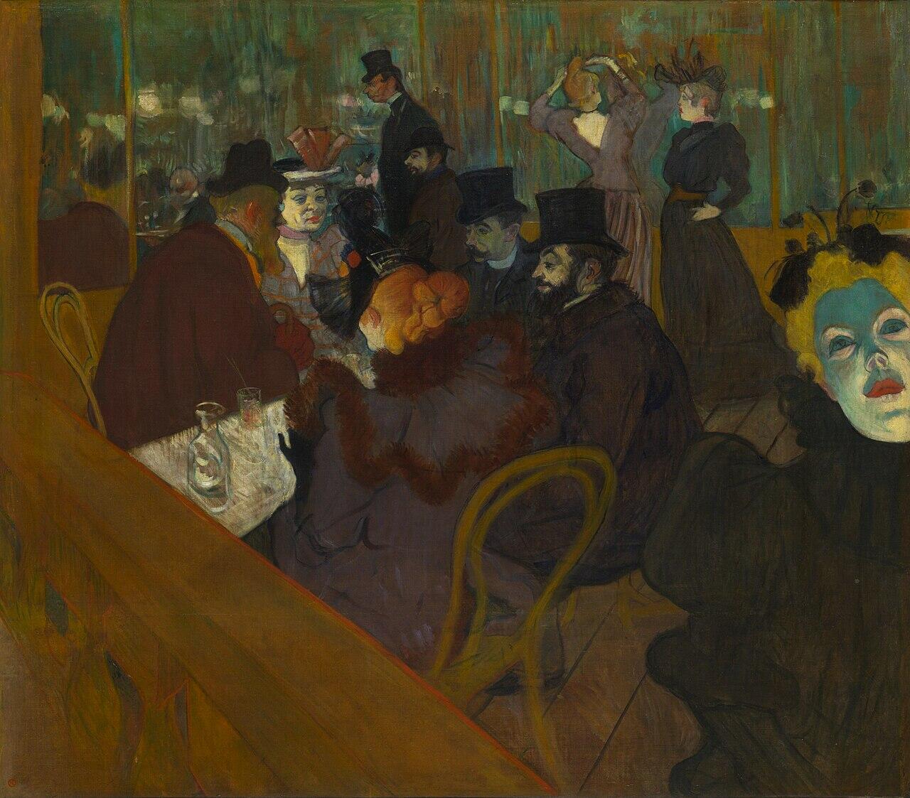 Dipinto di Toulouse-Lautrec, uno dei pittori famosi francesi.