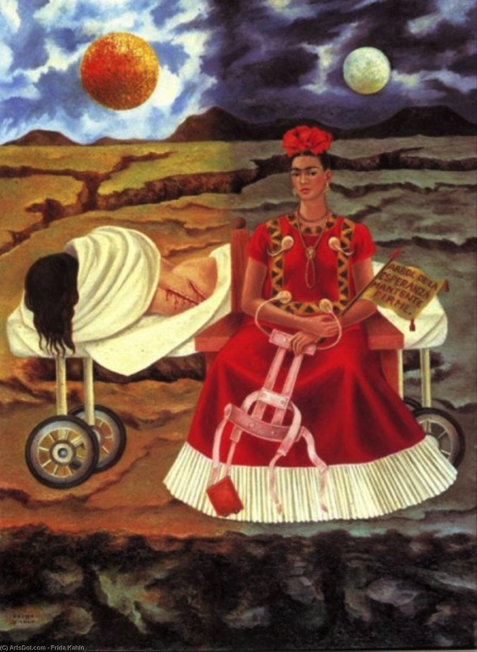 Dipinto di Frida Kahlo, una dei pittori famosi contemporanei.