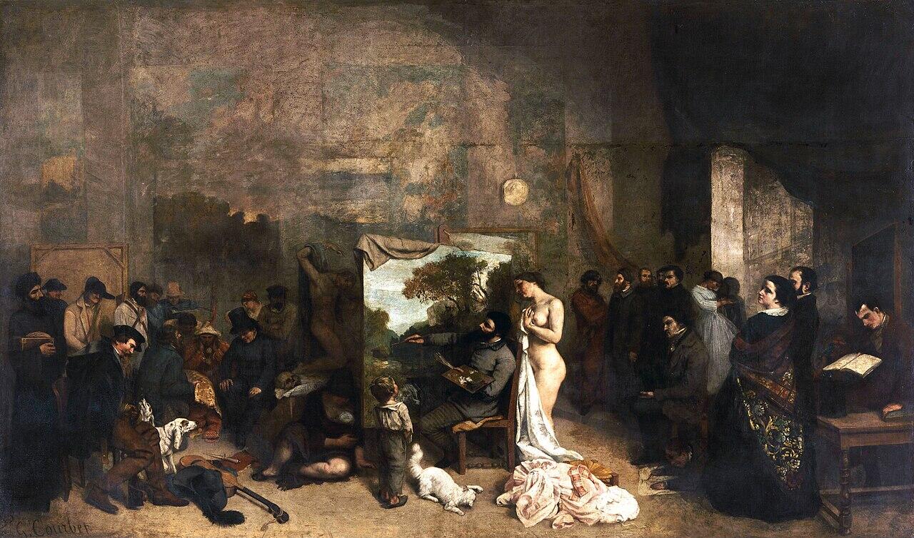 Atelier del pittore di Courbet, uno dei pittori famosi francesi.