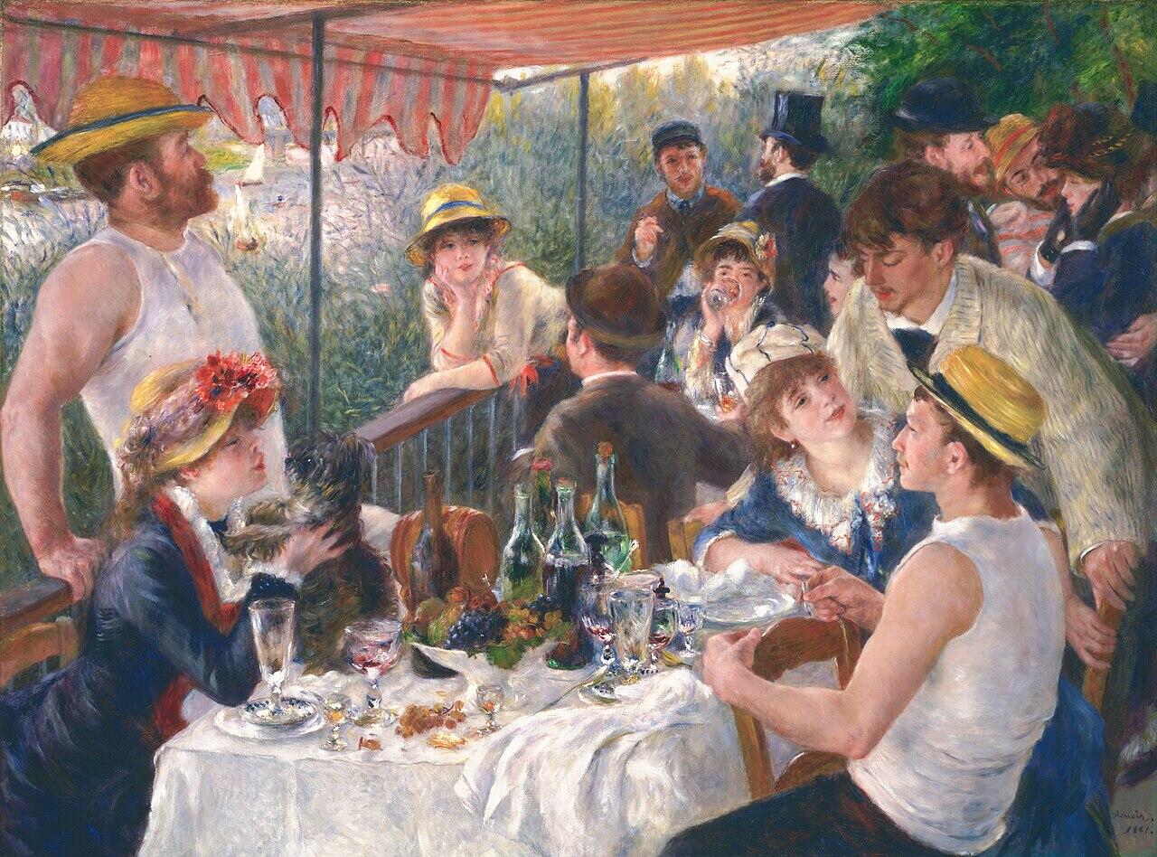 Dipinto di Renoir, uno dei grandi pittori francesi.