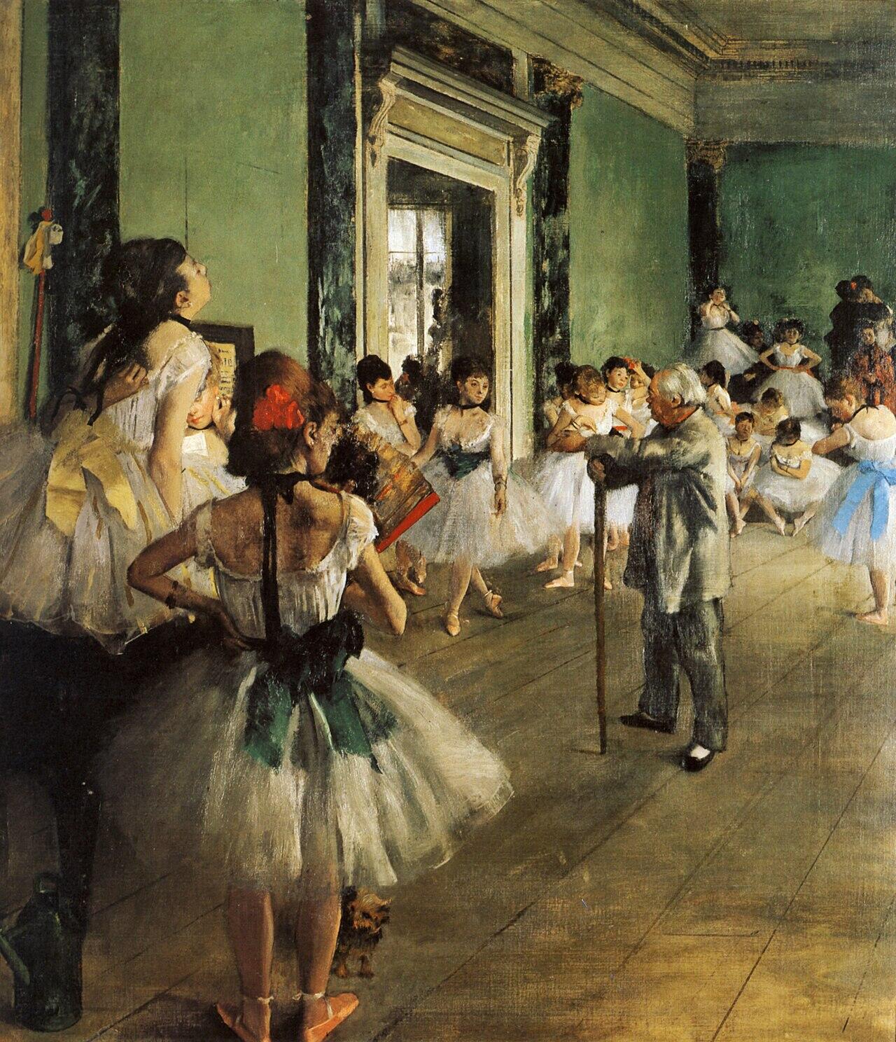 Classe di danza di Degas, uno dei pittori famosi francesi.