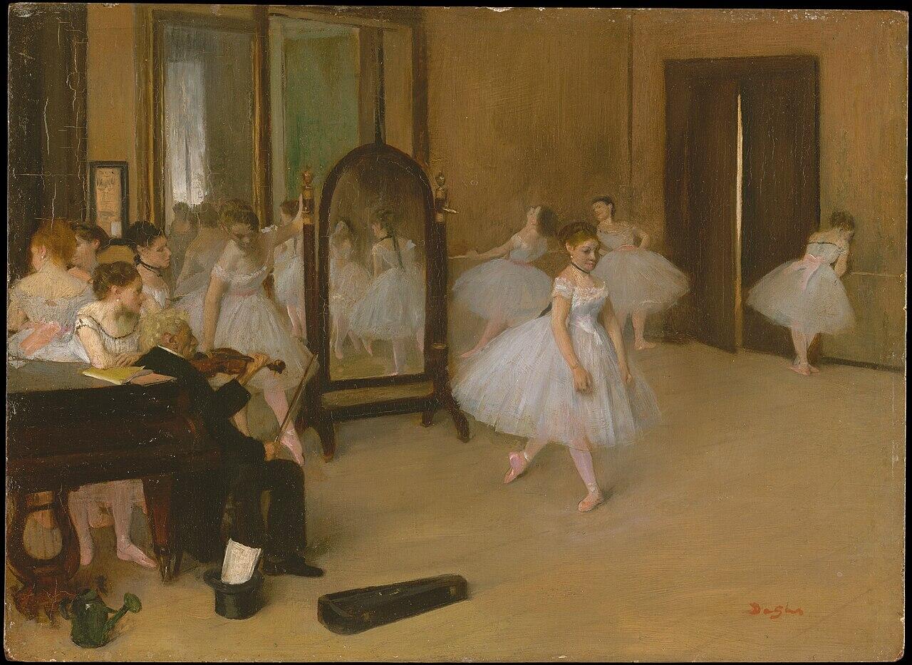 Classe di danza di Degas, uno dei pittori famosi francesi.