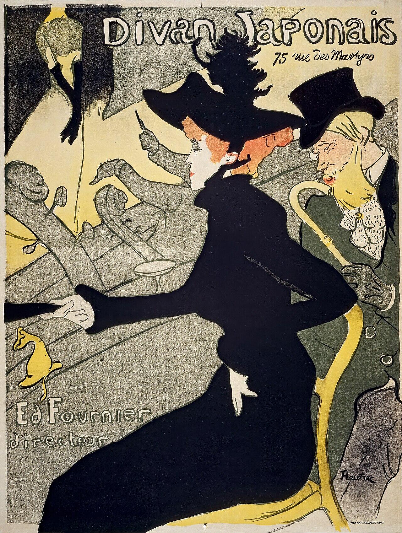 Dipinto di Toulouse-Lautrec, uno dei pittori famosi francesi.
