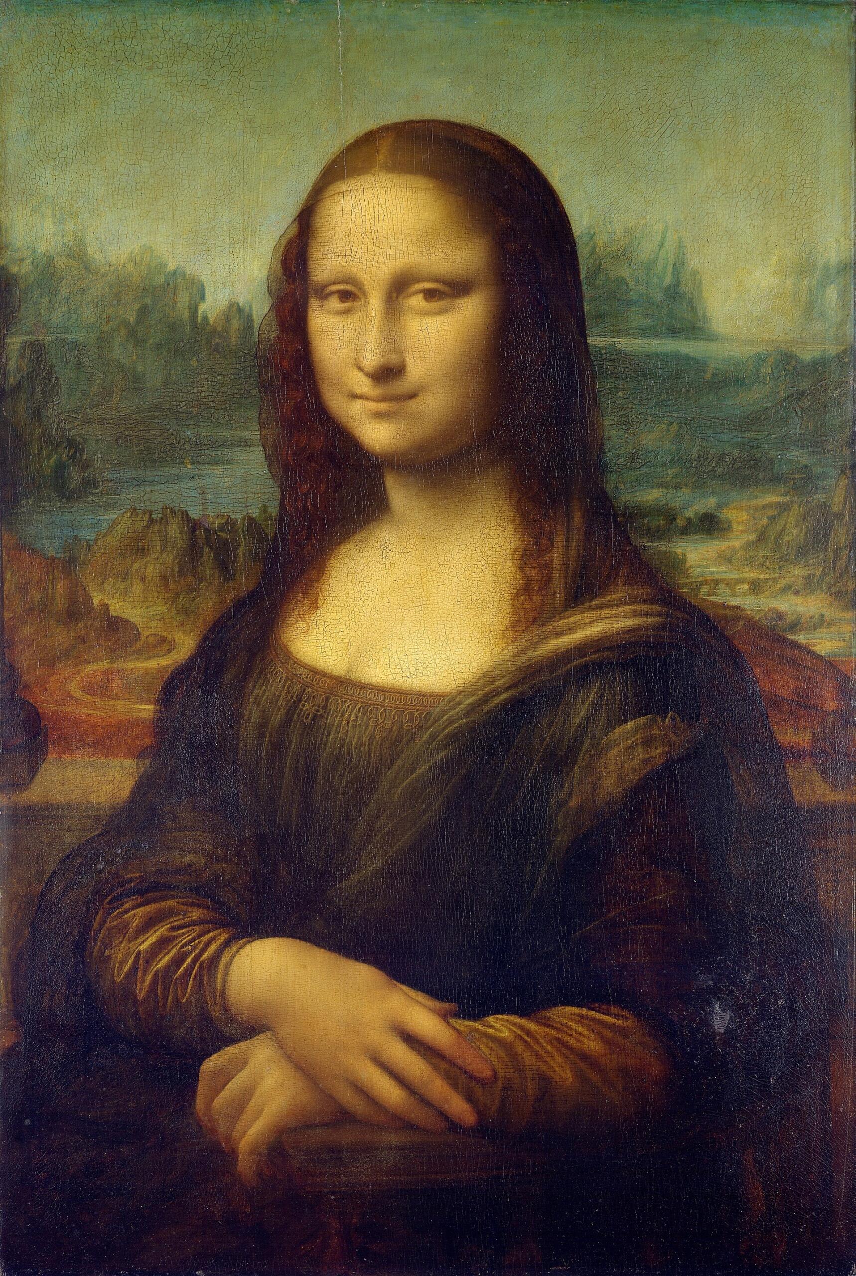 Gioconda di Leonardo, uno dei pittori famosi italiani.