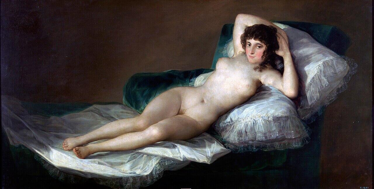 Dipinto di Goya, uno dei pittori famosi europei.